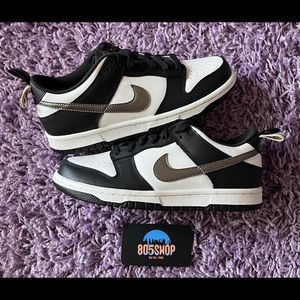 Nike Dunk Low Black/White Metallic (GS)
